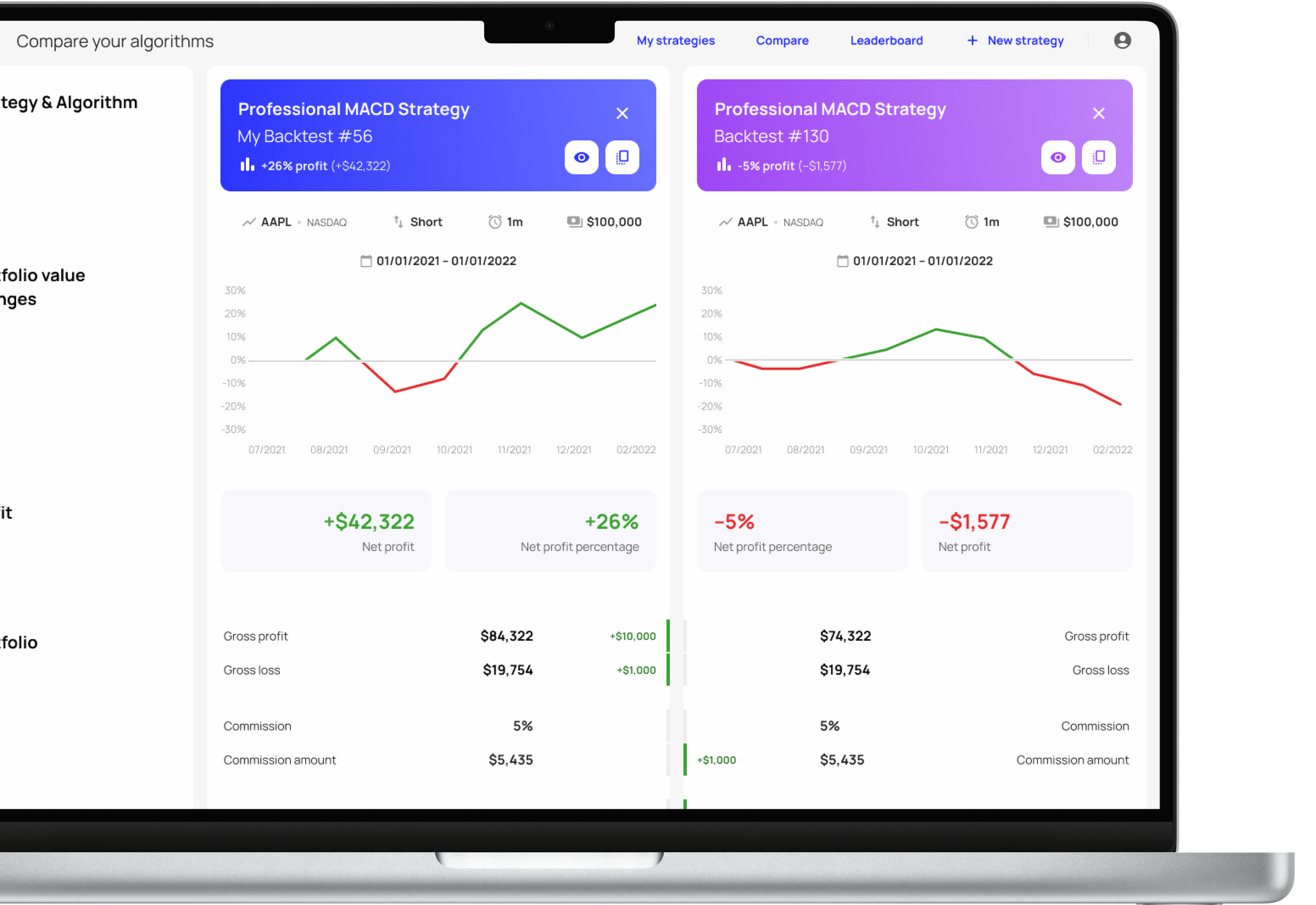 Compare your test runs